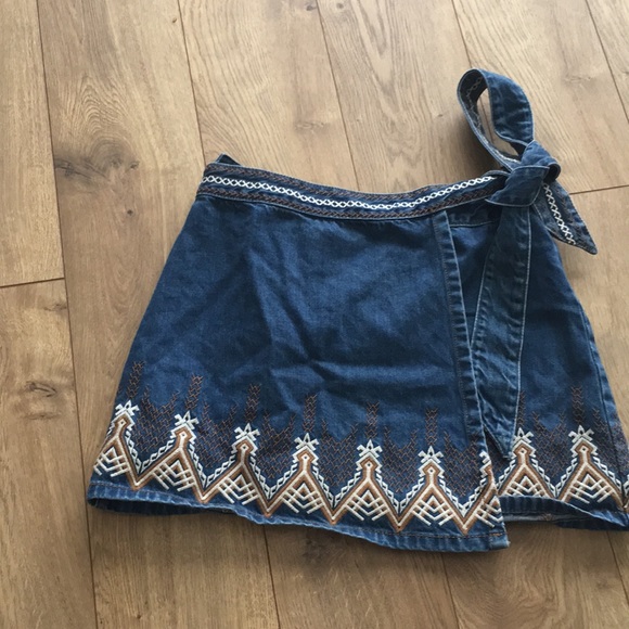 denim wrap skirt pattern